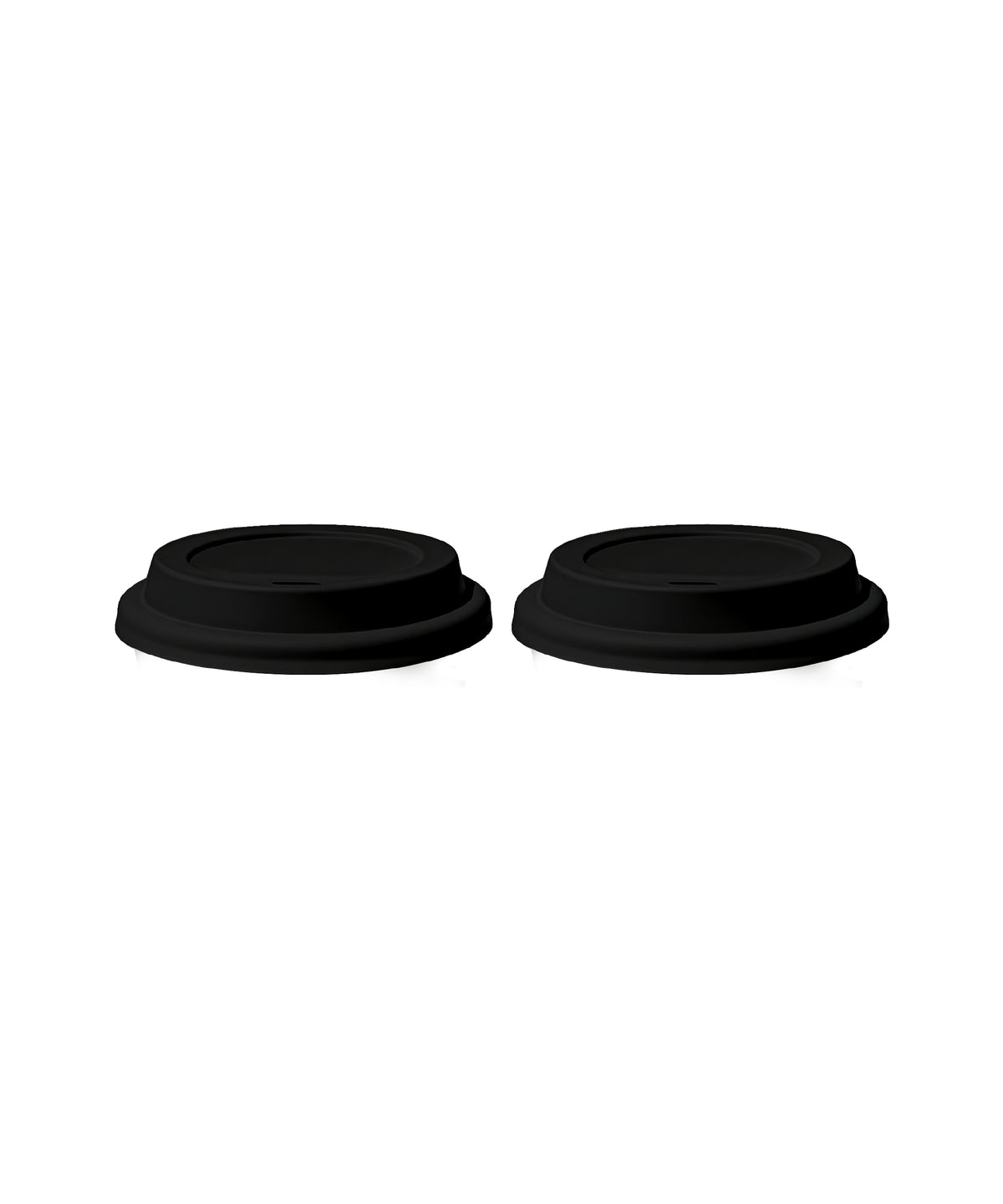 To-Go Becher Silikon-Deckel im 2er Set Schwarz