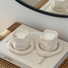 Silikon Untersetzer im organischen Design Beige | Elou