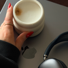 Keramik Becher im Wellen-Design | Akio