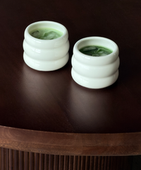 Keramik Becher im Wellen-Design | Akio