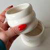 Keramik Becher im Wellen-Design | Akio