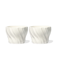 Keramik Becher mit Wellenstruktur – kaia collection von 7 O'CLOCK