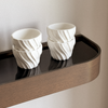 Keramik Becher mit Wellenstruktur | Kaia