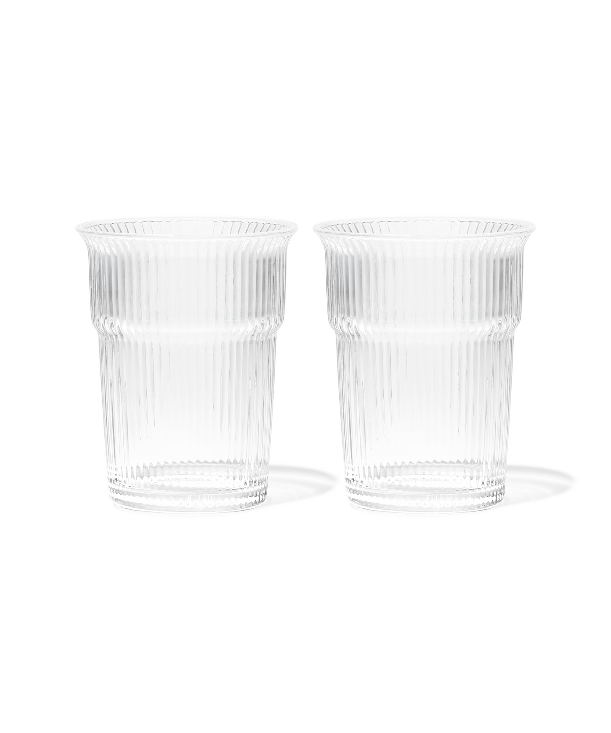 Gerilltes Trinkglas im To-Go Design – liva collection von 7 O'CLOCK