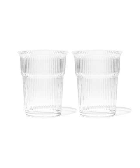 Gerilltes Trinkglas im To-Go Design | Liva