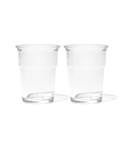 Klares Trinkglas im To-Go Design | Liva
