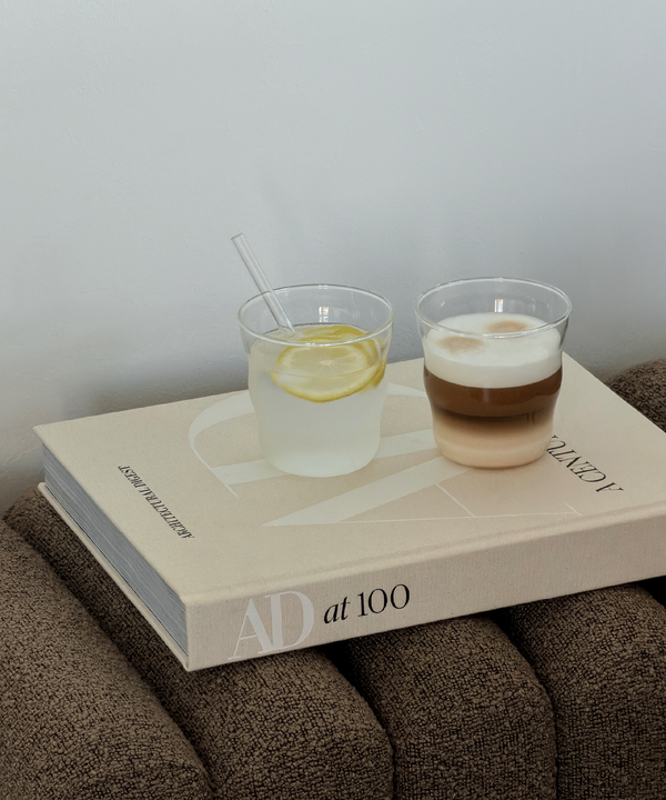 Kleines Trinkglas im Wellen-Design | Capri