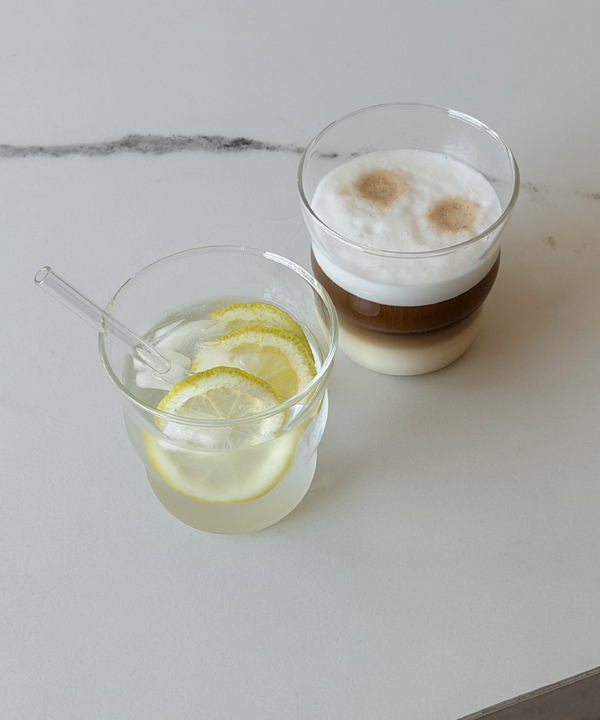 Kleines Trinkglas im Wellen-Design | Capri