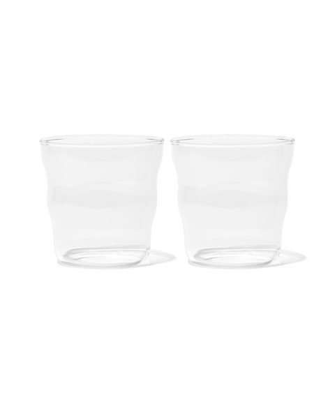 Kleines Trinkglas im Wellen-Design | Capri