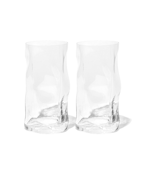 Großes Trinkglas im skulpturalen Design | Glace