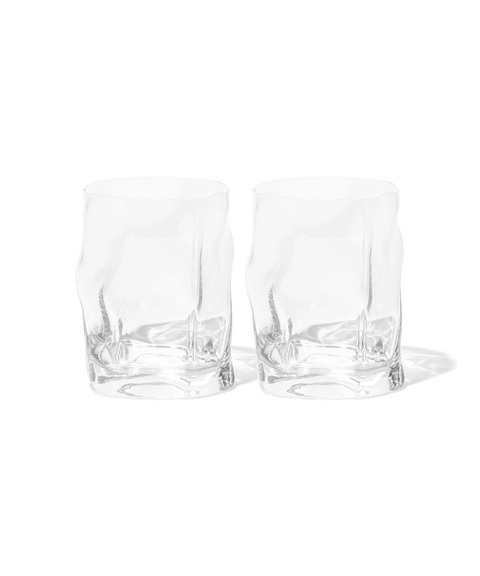 Kleines Trinkglas im skulpturalen Design | Glace