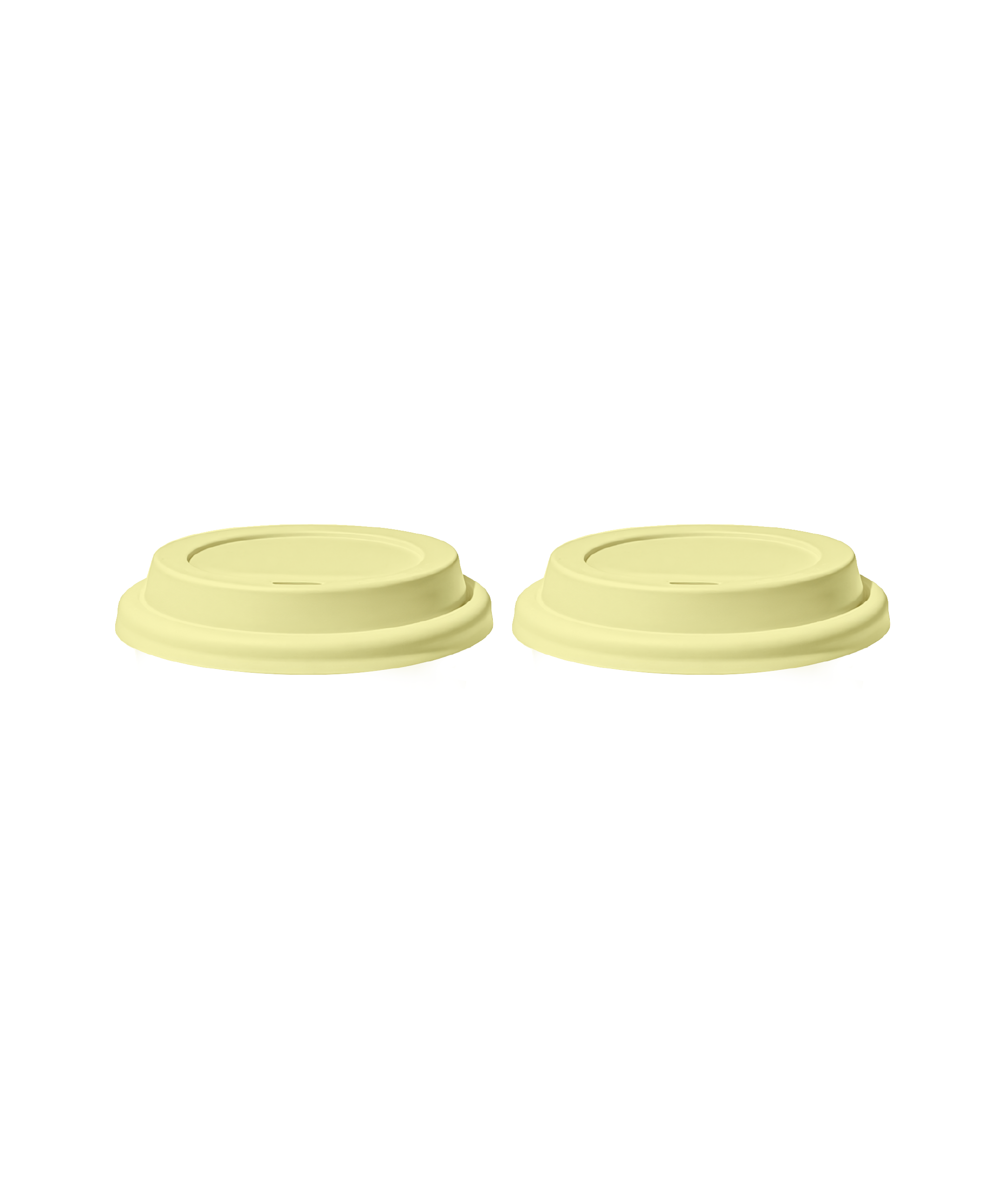 To-Go Becher Silikon-Deckel im 2er Set Butter Lemon | Brooklyn