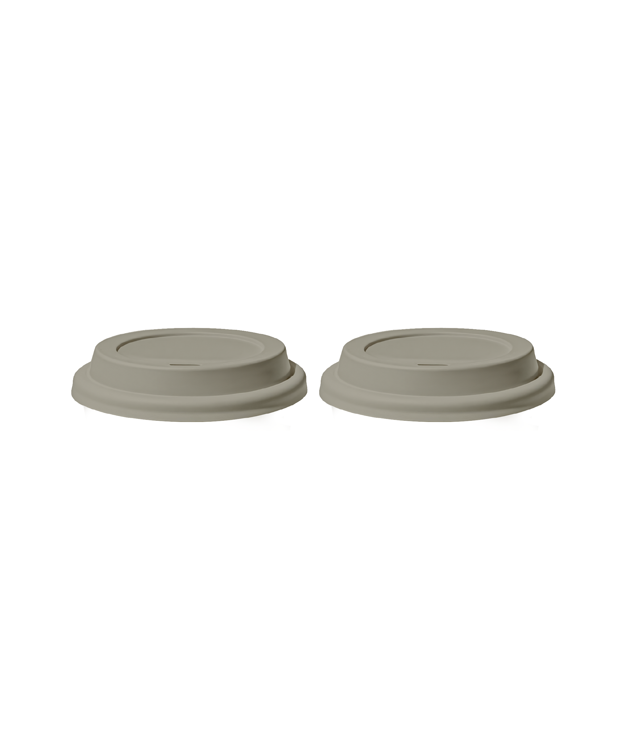 To-Go Becher Silikon-Deckel im 2er Set Taupe | Brooklyn