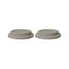 To-Go Becher Silikon-Deckel im 2er Set Taupe | Brooklyn