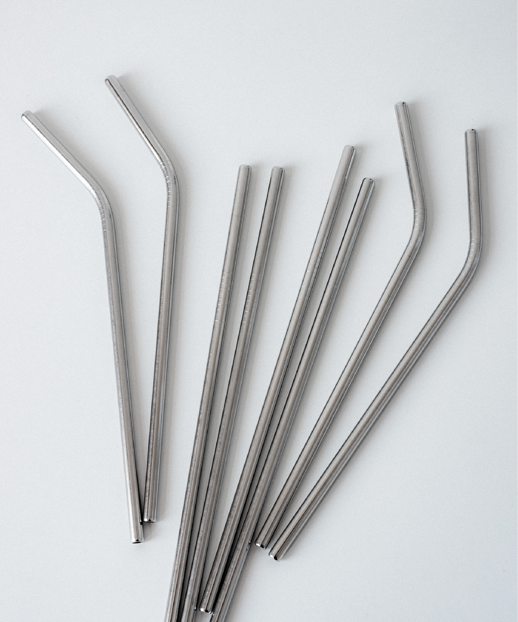 Lange Edelstahlstrohhalme im 8er Set 20cm | Eli