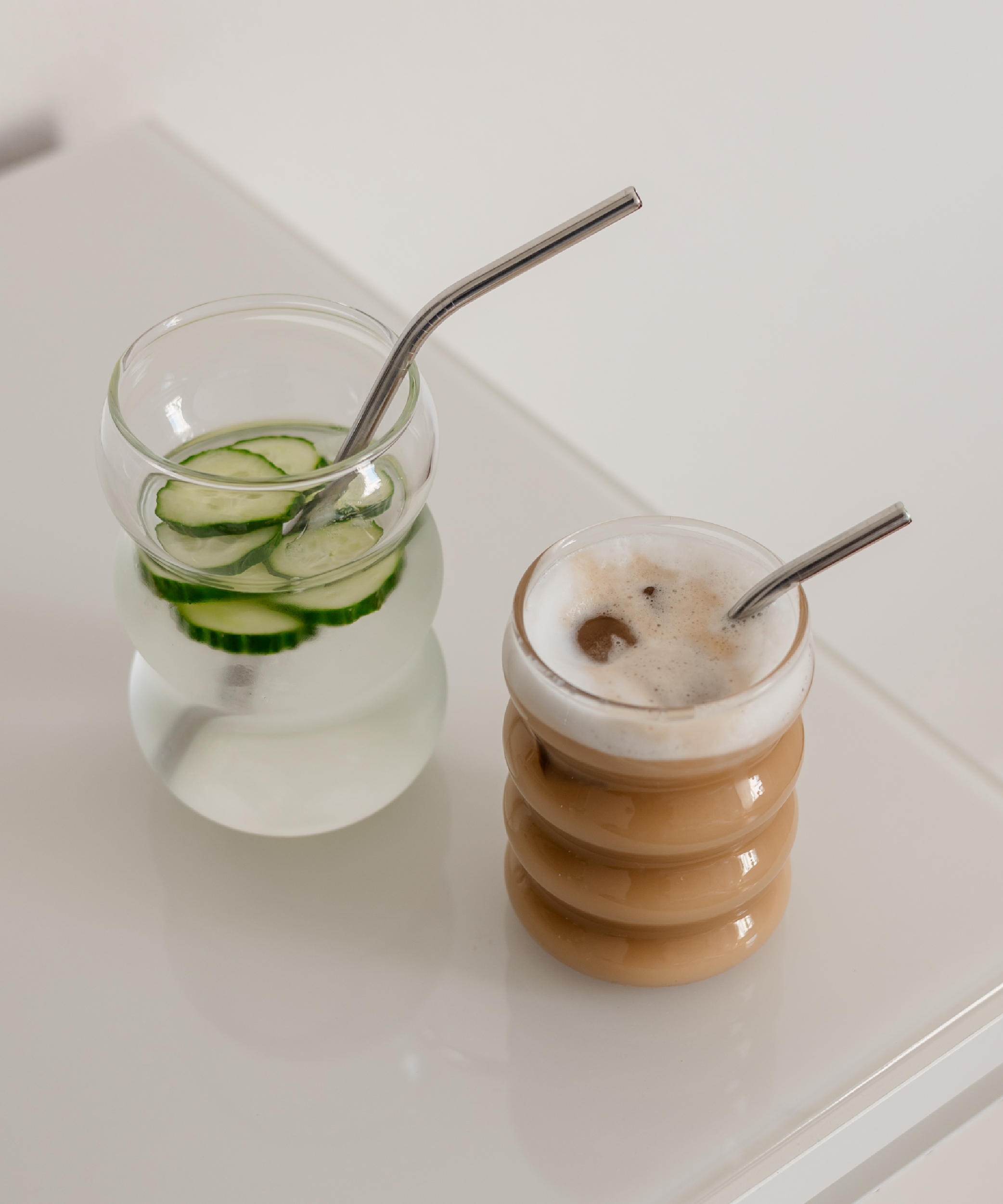 Kurze Edelstahlstrohhalme im 8er Set 15cm | Eli