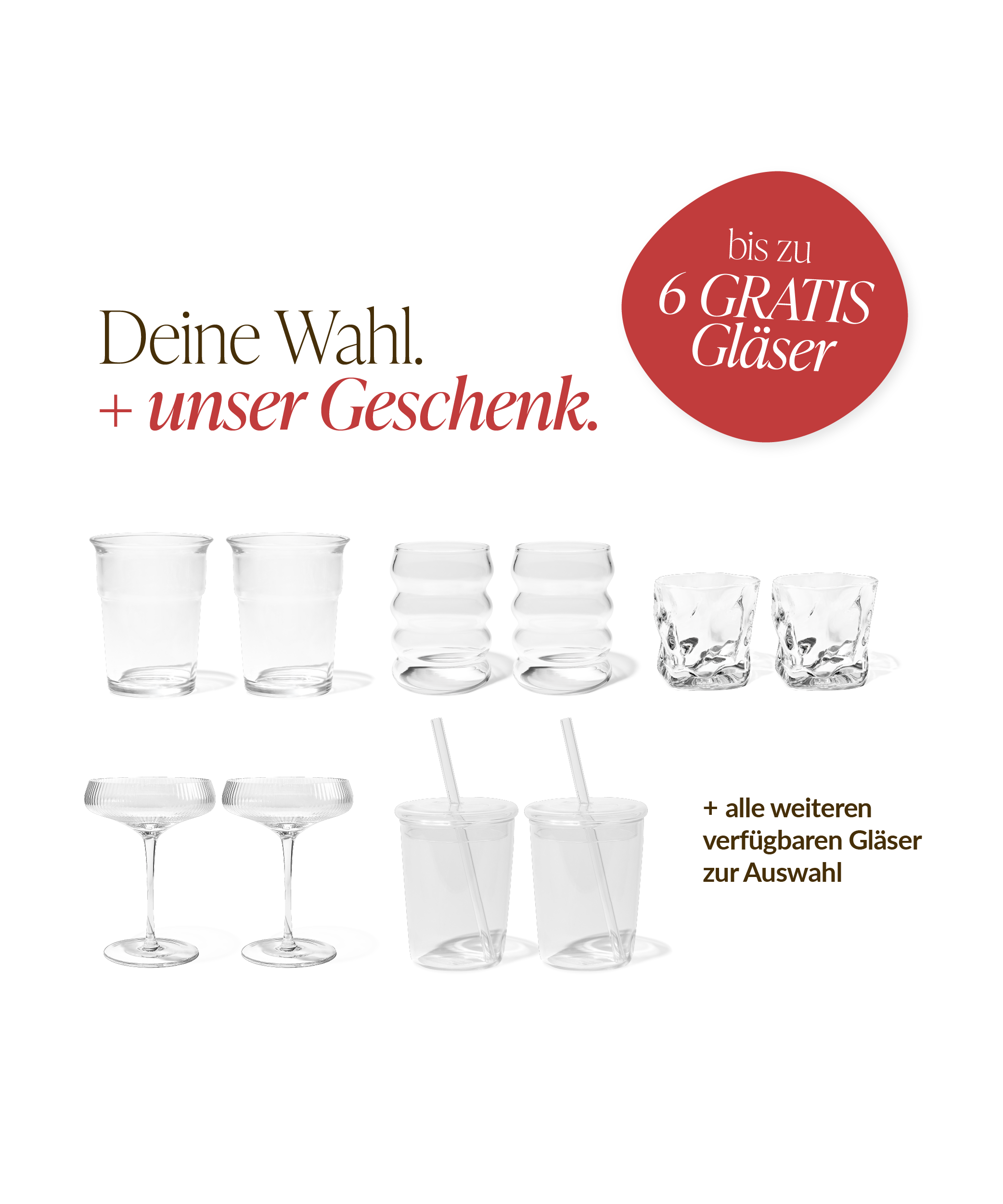 Dein Gläser-Wunschset erstellen