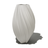 Längliche Keramik Vase Weiß | Flora