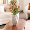Längliche Keramik Vase Weiß | Flora
