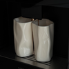 Set aus kleinen & großen Keramik Bechern Cremeweiß | Alaska