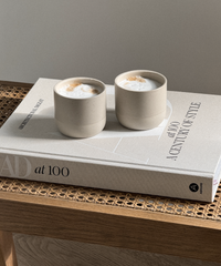 Cappuccino & Espresso Keramik Becher Beige | Faro
