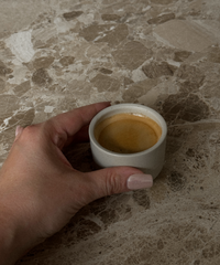 Cappuccino & Espresso Keramik Becher Beige | Faro