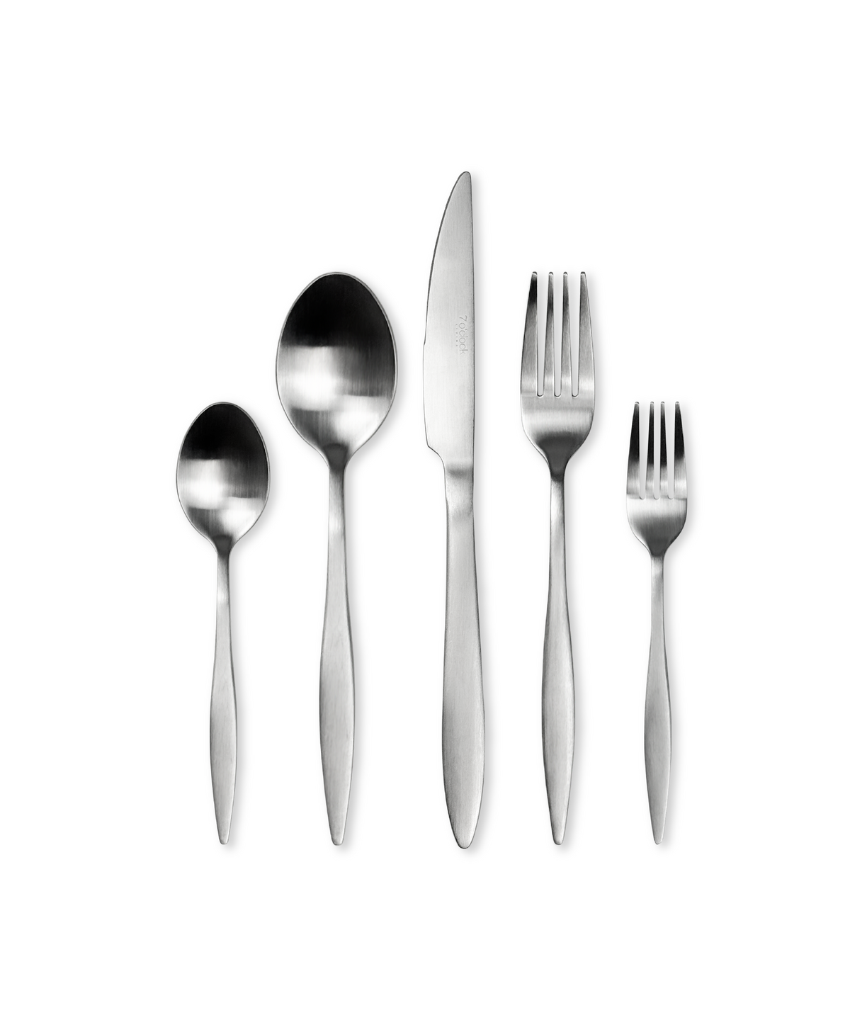Besteck-Set Silber matt-gebürstet
