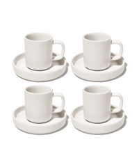 Espresso-Tasse mit Untertasse Cremeweiß | Nia