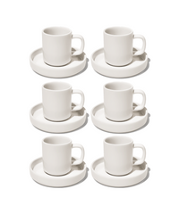 Espresso-Tasse mit Untertasse Cremeweiß | Nia
