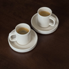 Espresso-Untertasse in Cremeweiß glänzend | Nia