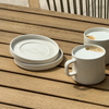 Untertasse in Cremeweiß glänzend | Nia