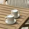 Untertasse in Cremeweiß glänzend | Nia