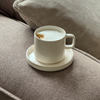 Untertasse in Cremeweiß glänzend | Nia