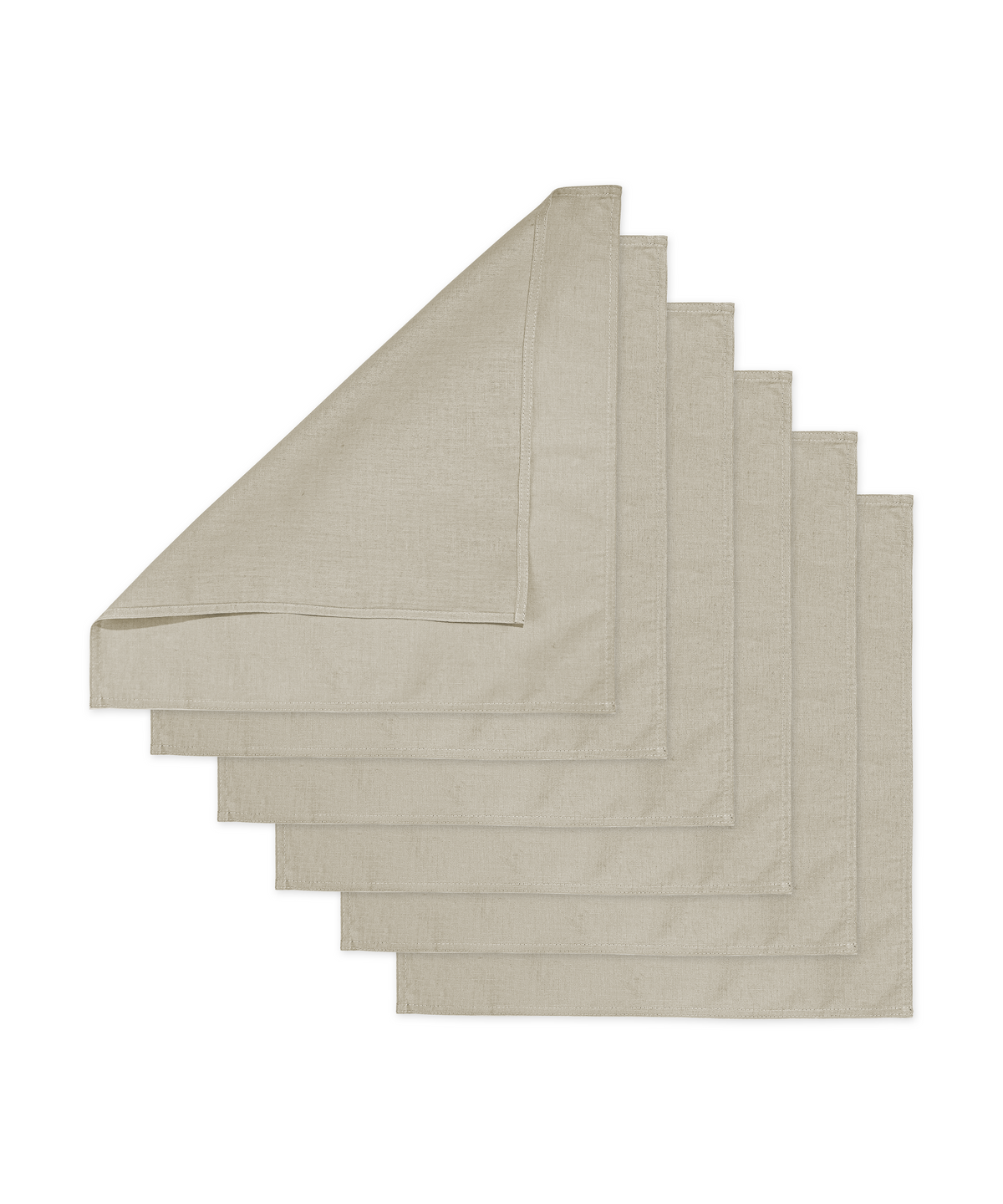 Beige Servietten im 6er Set – Serie Kyla von 7 O'CLOCK