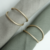 Serviettenringe Gold, Silber & Schwarz im 3x 6er Set | Rina
