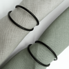 Serviettenringe Gold, Silber & Schwarz im 3x 6er Set | Rina