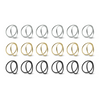 Serviettenringe Gold, Silber & Schwarz im 3x 6er Set | Rina