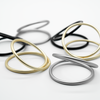 Serviettenringe Gold, Silber & Schwarz im 3x 6er Set | Rina