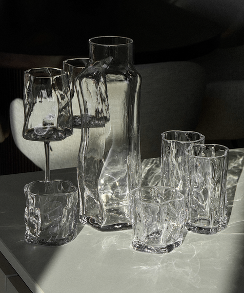 12er Gläser-Set mit gratis Karaffe aus der Serie Alaska – Draufsicht