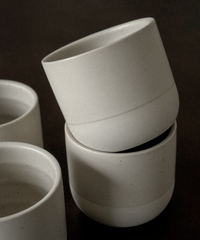Cappuccino Keramik Becher Beige | Faro