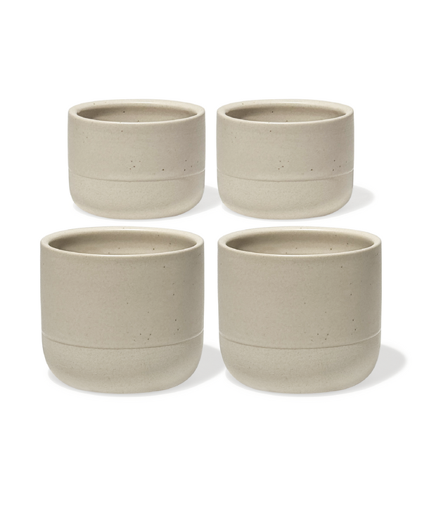 Cappuccino & Espresso Keramik Becher Beige | Faro