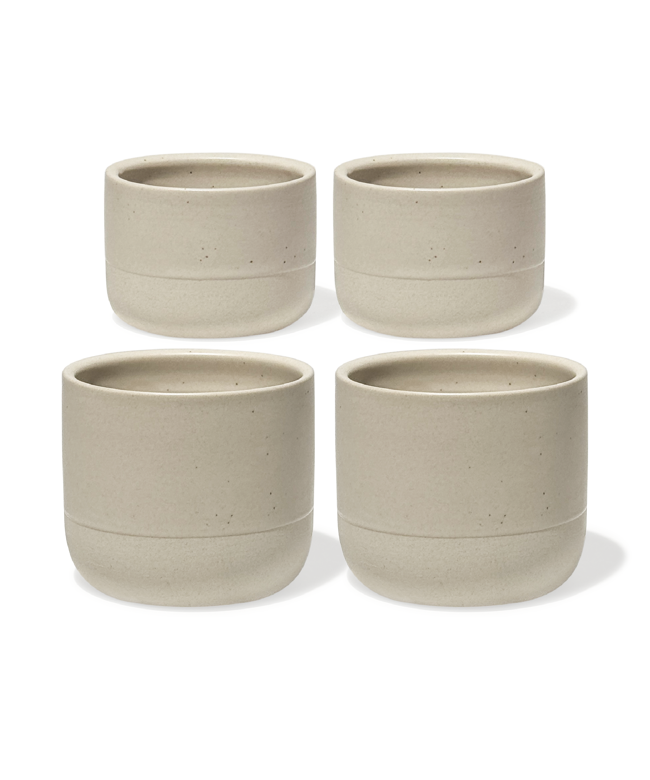 Cappuccino & Espresso Keramik Becher Beige | Faro