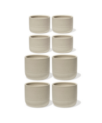 Cappuccino & Espresso Keramik Becher Beige | Faro