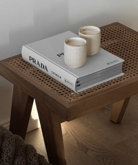 Keramik Becher im geriffeltem Design Beige | Paris