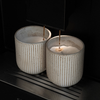 Keramik Becher im geriffeltem Design Beige | Paris