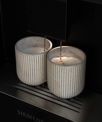 Keramik Becher im geriffeltem Design Beige | Paris