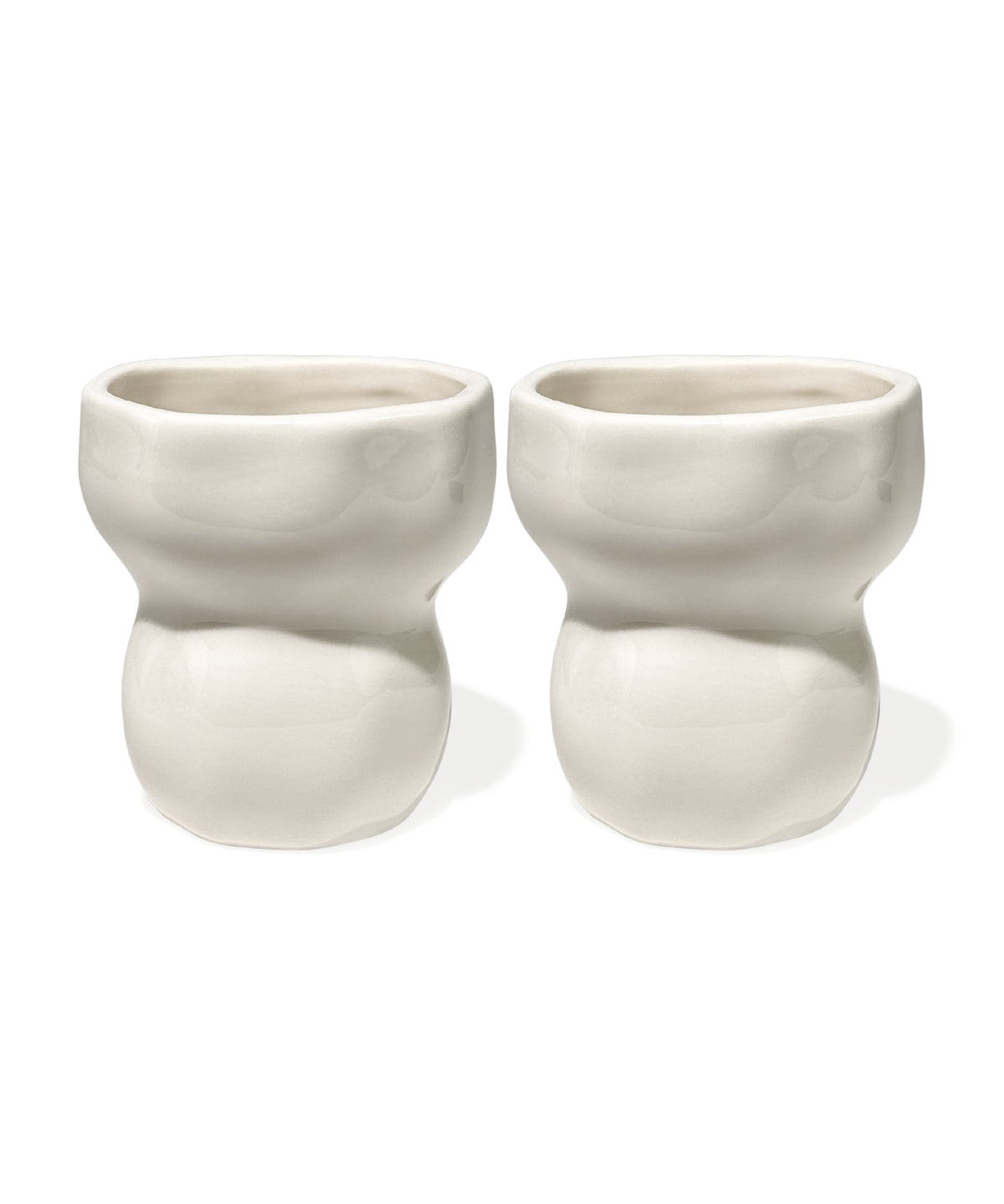 Keramik Becher in organischem Design – lyon collection von 7 O'CLOCK