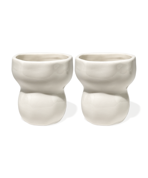 Keramik Becher in organischem Design – lyon collection von 7 O'CLOCK