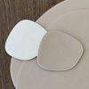 Glasuntersetzer Taupe/Creme | Jade