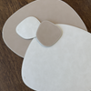 Teller- und Glasuntersetzer Taupe/Creme | Jade